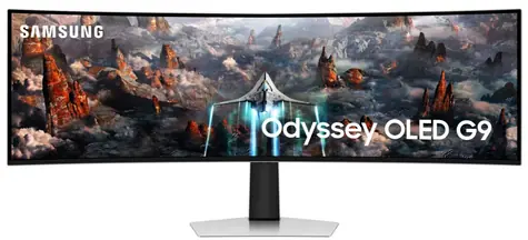 49" Samsung Odyssey G9 OLED silber / OLED / 5120 x 1440 / 32:9 / 0,03 ms / 1000000:1 / 250 cd-m2 / HDMI & DP