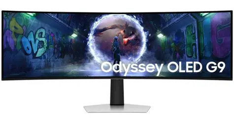 49" Samsung Odyssey G9 OLED / silber / 5120 x 1440 / 32:9 / 0,03 ms / 1000000:1 / 250 cd-m2 / HDMI & DP & USB