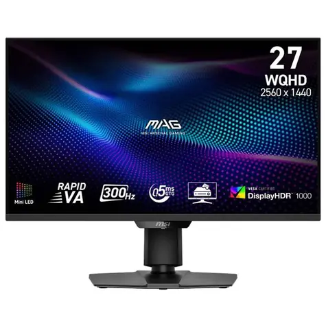 27" MSI MAG 274QPF X30MV Schwarz / QHD / VA / 16:9 / 0,5 ms / 4500:1 / 400 cd/m / HDMI + DP / VESA