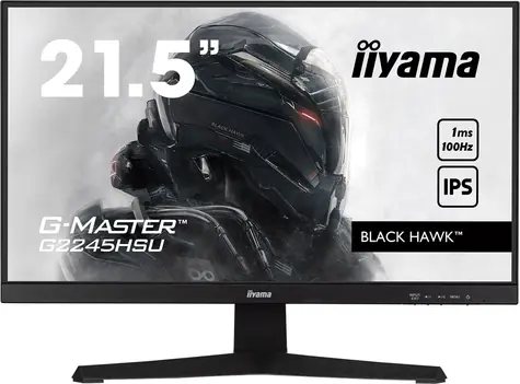 21,5" IIYAMA G-Master G2245HSU-B2 schwarz / LED / IPS / 1920 x 1080 / 16:9 / 1 ms / 1000:1 / 250 cd/m / VESA