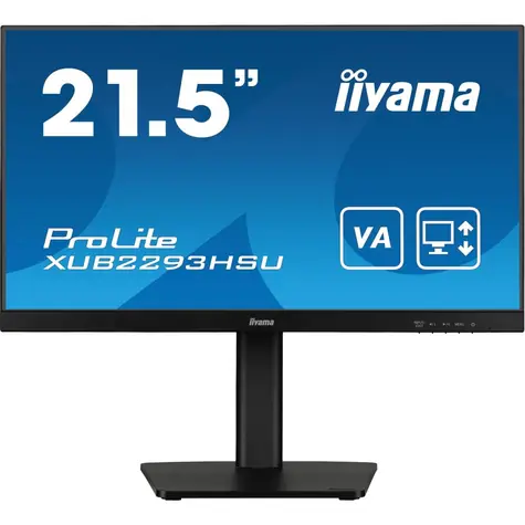 21,5" IIYAMA ProLite XUB2293HSU-B7 schwarz / LED / IPS / 1920 x 1080 / 16:9 / 1 ms / 1000:1 / 300 cd/m / VESA