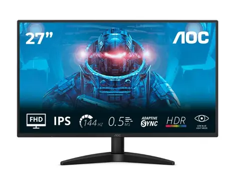 27" AOC 27B36X schwarz / IPS / 1920x1080 / 16:9 / 4 ms / 1500:1 / 300 cd/m / HDMI + DP / VESA