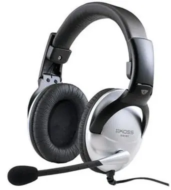 Koss SB45 / Kopfhörer über den Ohren / 3,5 mm Klinke / 2,5 m / Mikrofon / Silber Schwarz / ohne Code