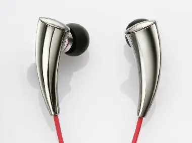PerfectSound s102 Kopfhörer / In-Ear / einzigartige Form / Aluminium- und Magnesiumlegierung / 18 Ohm / 3,5-Klinkenstecker / Silber