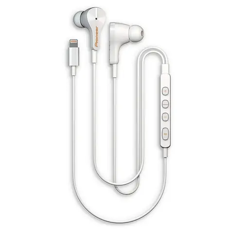 Pioneer SE-LTC3R-K weiß / Kopfhörer mit Mikrofon / Lightning