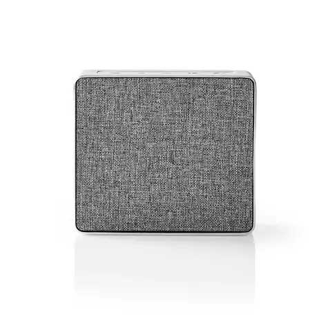 Nedis SPBT1002AL - Bluetooth®-Lautsprecher Silber / 15 W / Metalldesign