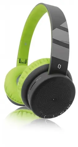 Aligator AH02 grün / Bluetooth-Kopfhörer / FM / SD-Karte / AUX