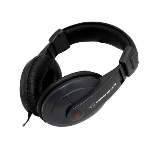Esperanza EH120 Reggae schwarz / Stereo-Kopfhörer / 6,3-mm-Klinke / Lautstärkeregler / 2 m