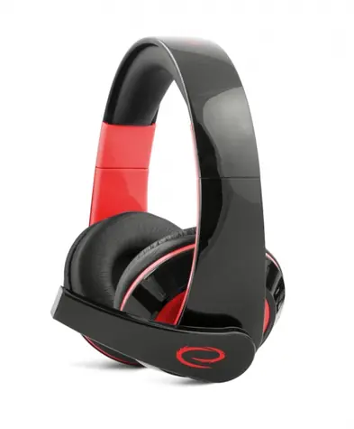Esperanza EGH300R Condor schwarz-rot / Gaming-Stereo-Headset mit Mikrofon / 3,5-mm-Klinke / Lautstärkeregler / 2 m
