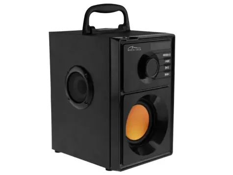 Media-Tech BOOMBOX schwarz / kabelloser Lautsprecher / RMS 15W + Subwoofer PMPO 600W / BT 2.1 + EDR / FM-Radio / microSD