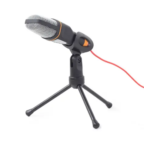 Gembird MIC-D-03 Tischmikrofon / Stativ / 3,5 mm Klinke / Schwarz