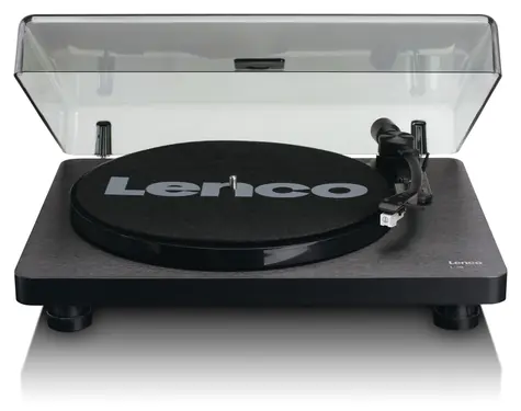 LENCO L-30B Schwarz / Plattenspieler / 33 & 45 U/min / USB-A / RCA / Vorverstärker