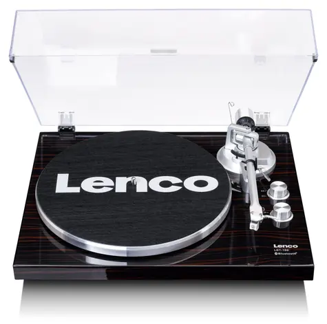 LENCO LBT-188 schwarz / Plattenspieler / 33 & 45 U/min / USB / BT / RCA / Vorverstärker