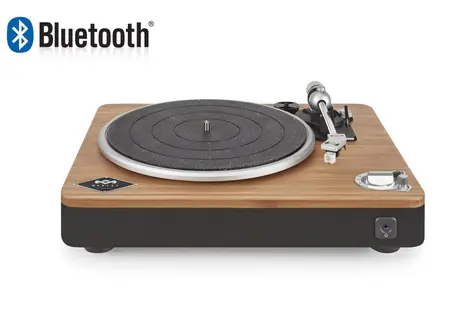 Marley Stir It UP Bluetooth - Signature Black / Retro-Plattenspieler / 33 & 45 U/min / BT 4.2 / RCA / AUX / Vorverstärker