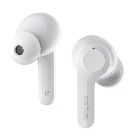 EarFun Air weiß / kabellose Kopfhörer / Mikrofon / Bluetooth 5.0 / IPX7 / Ladecase 