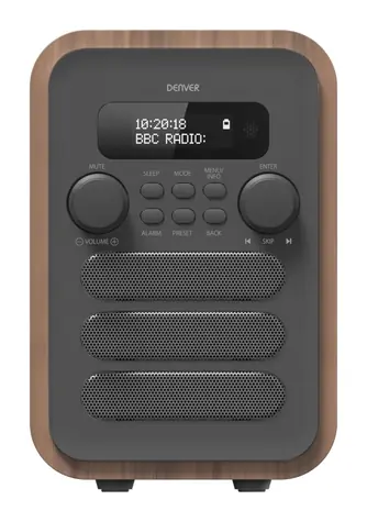 Denver DAB-48 grau / Radio / DAB+ / UKW / Bluetooth / Kopfhörerausgang