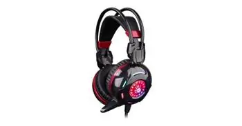 A4Tech BLOODY G300 schwarz / Gaming-Headset mit Mikrofon / Klappmikrofon / USB / 2x 3,5-mm-Klinke / 2 m