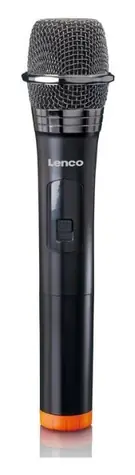LENCO MCW-011BK / Mikrofon / Funkempfänger 6,3 mm Klinke / 863,5 MHz / 2x AA