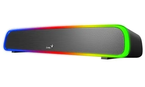 Genius 200BT schwarz / Lautsprecher / Bluetooth 5.1 / kabellos / 3,5-Zoll-Buchse / USB / 4W / RGB