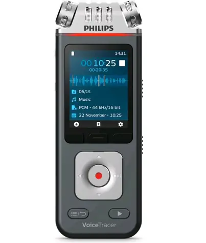 Philips DVT 8110 / Diktiergerät / 8 GB / bis zu 2112 Stunden Aufnahme / USB / 3,5-mm-Buchse