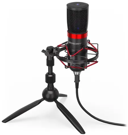 Endorfy Solum Streaming T schwarz / Mikrofon / USB / 1,8m