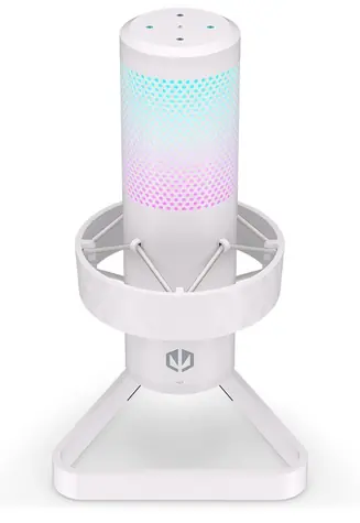 Endorfy AXIS Streaming weiß / Tischmikrofon / USB / RGB / 2,5 m