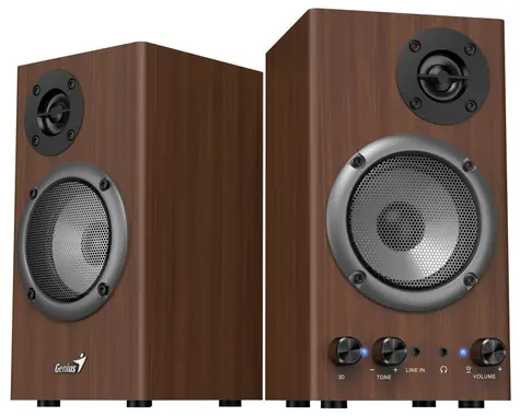 Genius SP-HF 500B / Lautsprecher / 16W / 2,0 / Holzbox