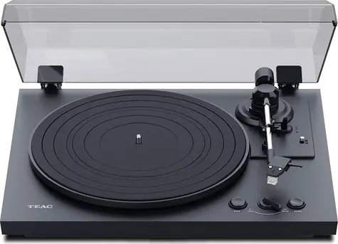 Teac TN-175 schwarz / Plattenspieler / 33 & 45 U/min / Cinch / Vorverstärker 
