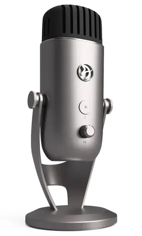 Arozzi COLONNA silber / Tischmikrofon / Kugelcharakteristik / USB