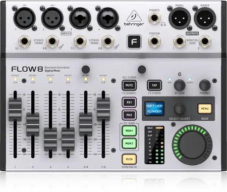 Behringer FLOW 8 / Digitalmixer / 8 Kanäle / USB / XLR / 6,3 mm 