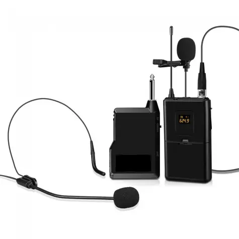 MOZOS MIC-UHF-SET schwarz / Ansteckmikrofon / kabellos