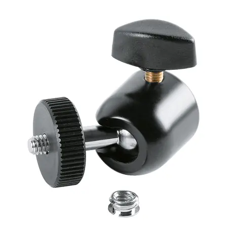 K&M 19695 Universalgelenk 1/4" Außengewinde schwarz