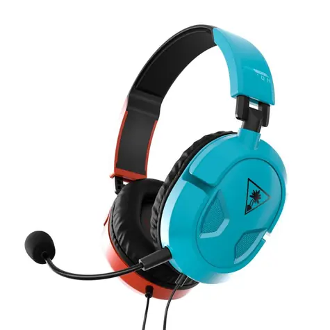 Turtle Beach RECON 50 rot-blau / Gaming-Kopfhörer / 40-mm-Treiber / 3,5-mm-Klinke / Mikrofon / Lautstärkeregler