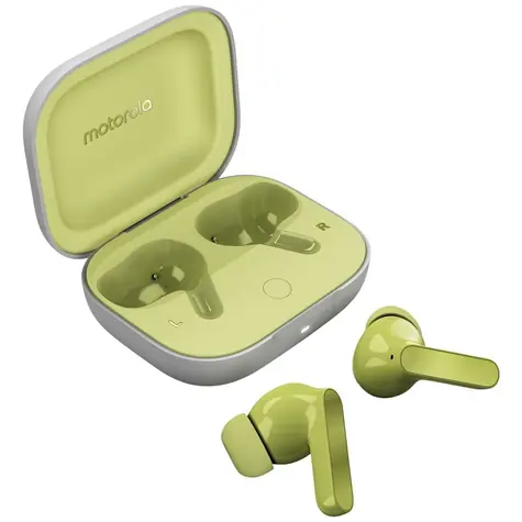 Motorola Moto Buds grün / kabellose Kopfhörer mit Mikrofon / Bluetooth / ANC