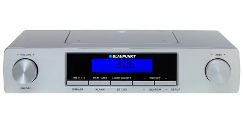 Blaupunkt KR12SL silber / Küchenradio / LED-Display / Wecker 