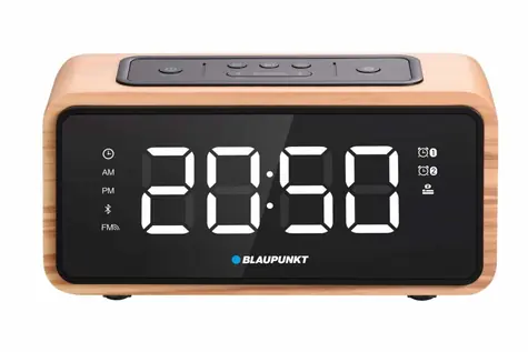 Blaupunkt CR65BT Holz / Radiowecker / LED-Display / dimmbar / Bluetooth