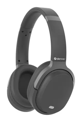 Denver BTN-210 schwarz / kabellose Kopfhörer mit Mikrofon / ANC / Bluetooth