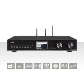 Imperial DABMAN i560 schwarz / All-in-One HiFi-System mit Verstärker / DAB+ / UKW / Internet / BT / CD