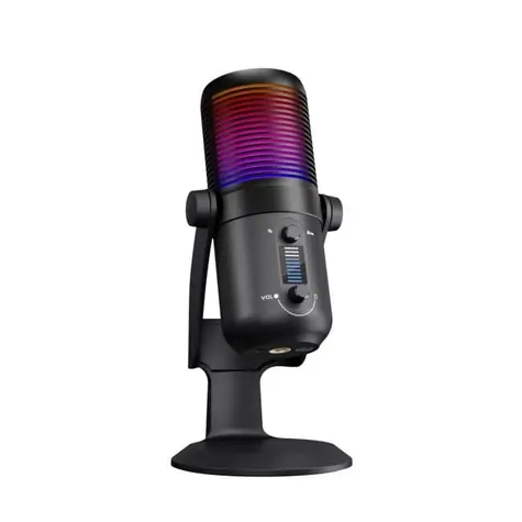 Rampage Diyez schwarz / Tischmikrofon / kapazitiv / Mini Jack 3,5 mm / USB-C 