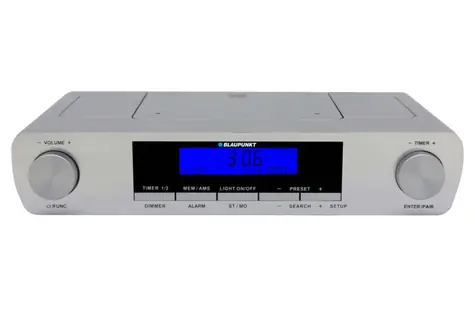 Blaupunkt KR14BT silber / Küchenradio / Bluetooth / Wecker / 2x 0,8W