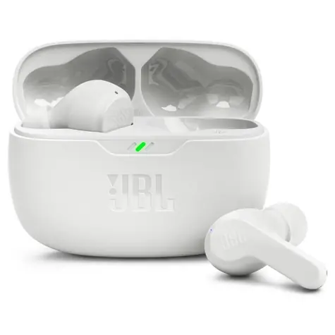 Brandneu - JBL Wave Beam weiß / Kabellose Kopfhörer / Mikrofon / BT 5.2 / IPX2 / brandneu