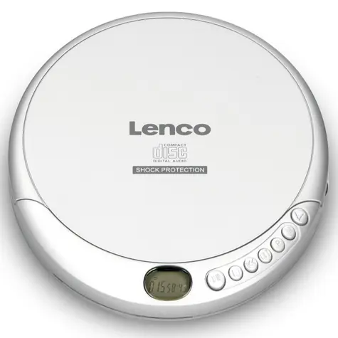 Ausgepackt - LENCO CD-201 silber / tragbarer CD-Player / 3,5-mm-Klinkenanschluss / CD, CD-R und CD-RW / ausgepackt