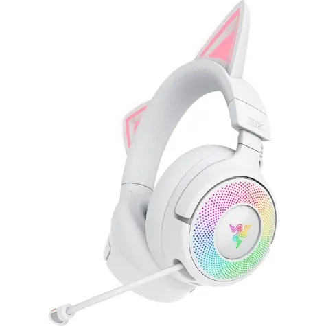 Razer Kraken Kitty V3 Pro weiß / kabelloses Gaming-Headset / Mikrofon / 2,4 GHz / Bluetooth / RGB