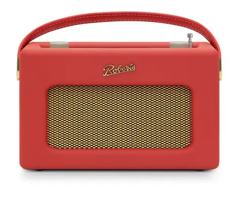 Roberts Radio Revival iStream3L Classic Red / Tragbares Radio / DAB+ und FM / USB / Bluetooth + WLAN / LCD-Display / 3,5-mm-Klinkenanschluss 
