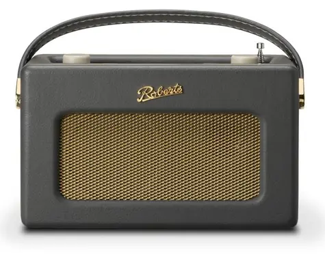 Roberts Radio Revival iStream3L Anthrazitgrau / Tragbares Radio / DAB+ und FM / USB / Bluetooth + WLAN / LCD-Display / 3,5-mm-Klinkenanschluss 