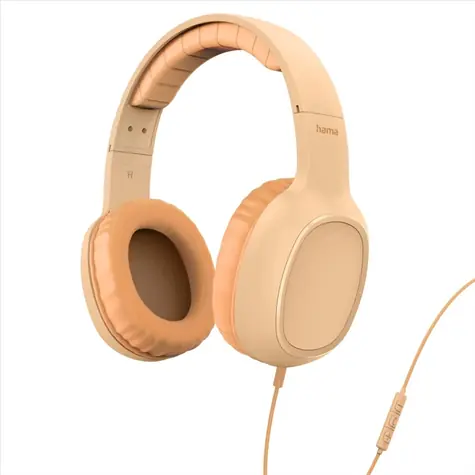 HAMA USB-C Kopfhörer mit Mikrofon Fun C orange / geschlossen