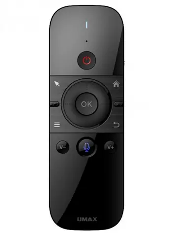 Ausgepackt - Umax Air Mouse M1 / Kabellose Maus mit Tastatur / Sprachsteuerung / USB-Empfänger / integrierter Akku / ausgepackt
