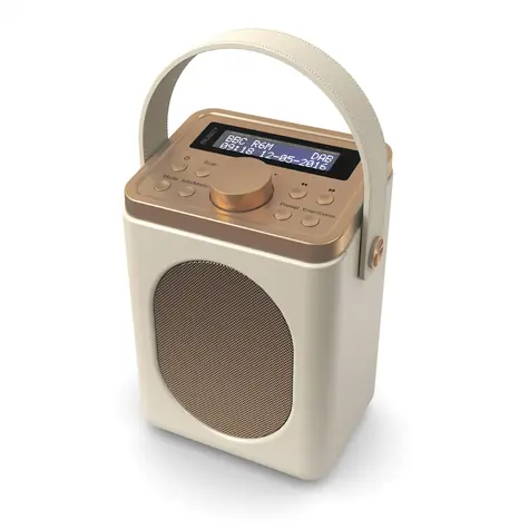 Majority Little Shelford cremefarbenes tragbares Radio / 4X AA / DAB+ / FM 