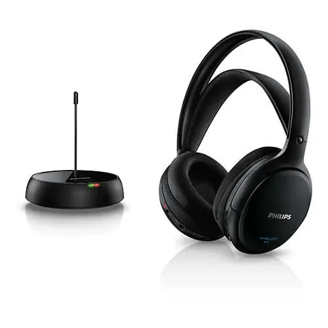 Ausgepackt - Philips SHC5200/10 schwarz / Kabellose Kopfhörer / RF / ausgepackt