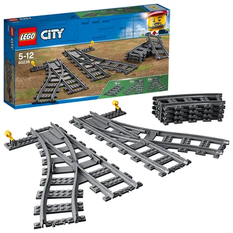 LEGO® City 60238 Turnouts / Stückzahl: 8 / ab 5 Jahren